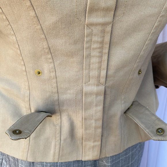 Authentic Roberto Cavalli Jacket Tan size 0-4  XS - Picture 13 of 15